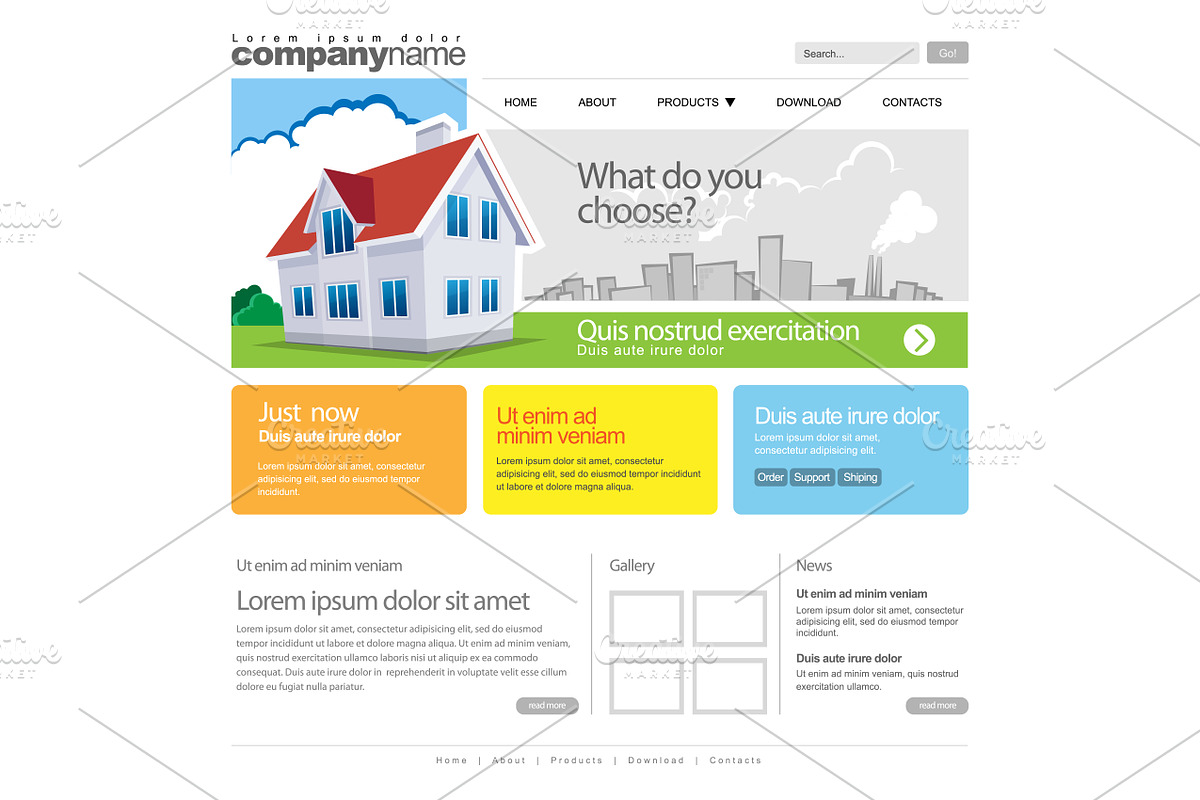 Color Website Template, a Templates & Theme by Sunny