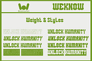 Unlock Humanity font, a Font by weknow (Thumbnail 7 of 8)