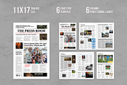 Tabloid Newspaper Template Bundle, a Magazine Template by Oshin Design (Thumbnail 6 of 7)