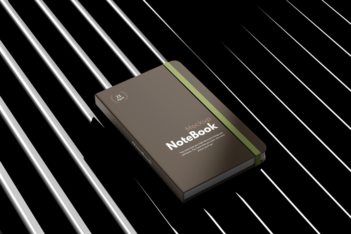 NoteBook Mockup, a Books & Magazine Mockup by Akaimockup (Photo 2 of 5)