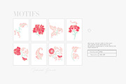 Meili Oriental Peony Pattern & Motif, a Pattern Graphic by Pink Linen (Thumbnail 7 of 12)