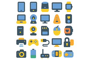 Technology Device Icon Set, an Object Graphic by RT Studio