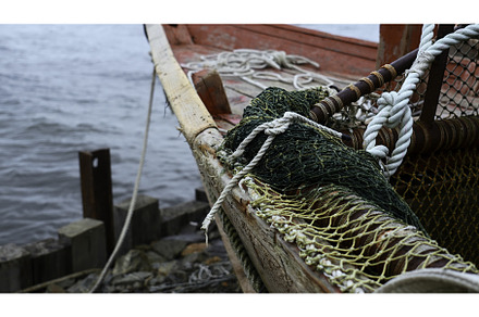 Close-up of fishing boat on wooden, a Transportation Photo by Media Whale Stock