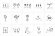 Farming & gardening line icon set, an Outline Icon by NatalieArtShop (Thumbnail 10 of 16)