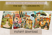 TUSCANY COUNTRYSIDE JUNK JOURNAL, a Decorative Illustration by Daring Digies (Thumbnail 6 of 9)