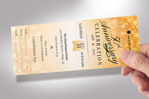 Church Anniversary Ticket Canva