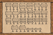 Vintage Wooden Sign Board Collection, an Object Graphic by Trape Graphic Studio (Thumbnail 6 of 8)
