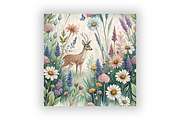 Wildflowers Book Cover Pattern, a Pattern Graphic by FloridPrintables (Thumbnail 6 of 9)