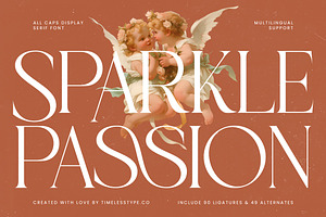 Sparkle Passion All Caps Display