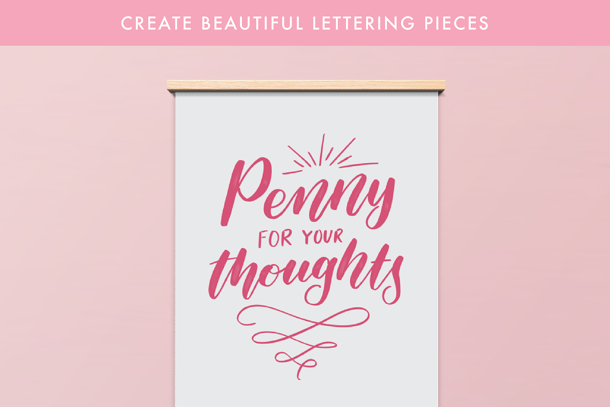 Rosie - Procreate Lettering Brush preview 4