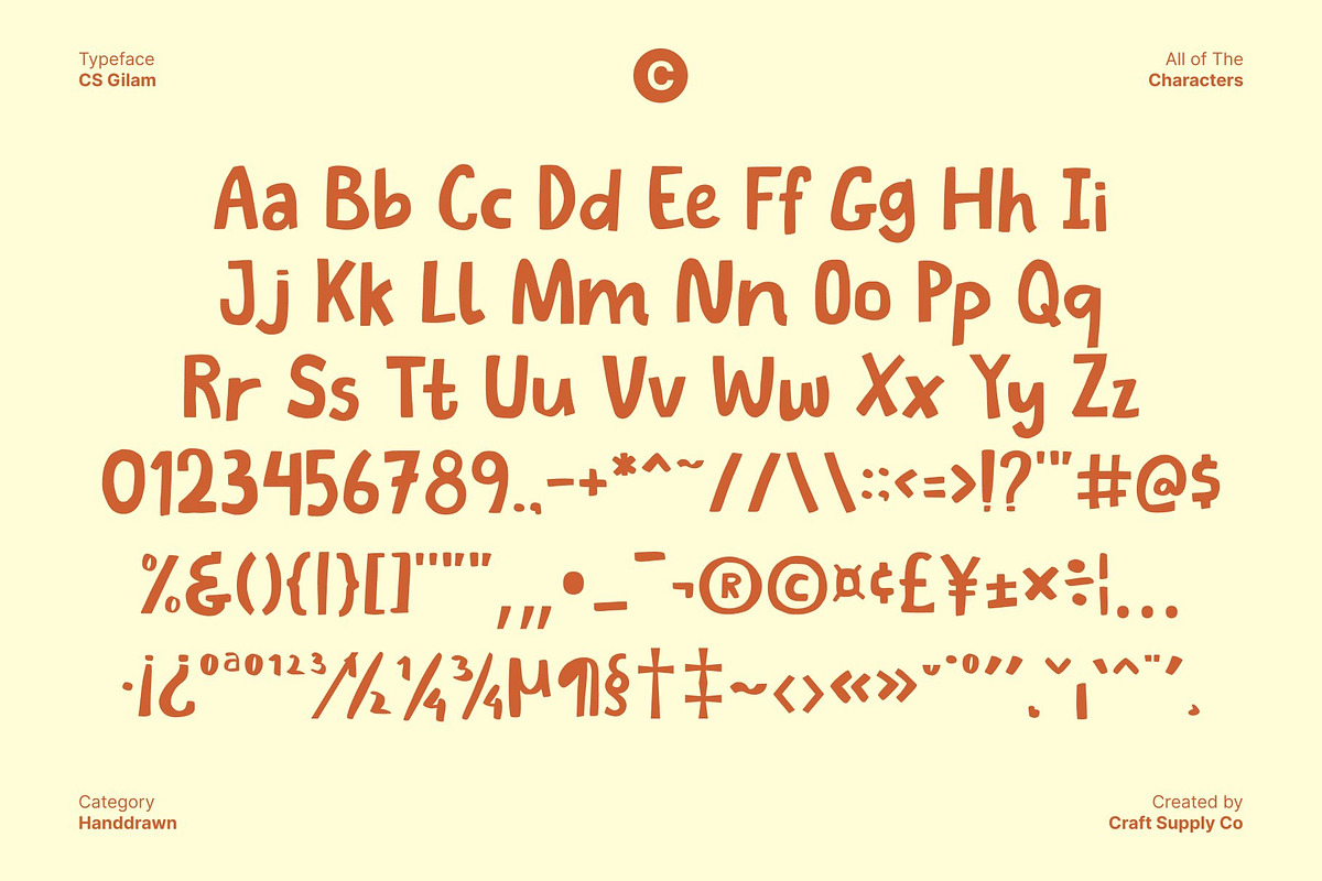 CS Gilam – Quirky Font, a Handwritten Font by Craft Supply Co. (Photo 8 of 8)