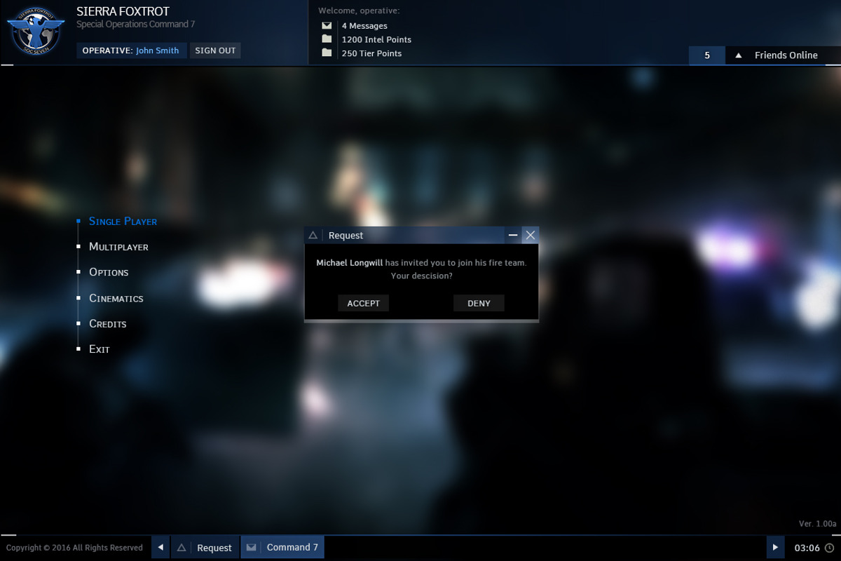 Sierra Foxtrot FPS GUI, a Templates & Theme by Kodiak Graphics (Photo 8 of 11)