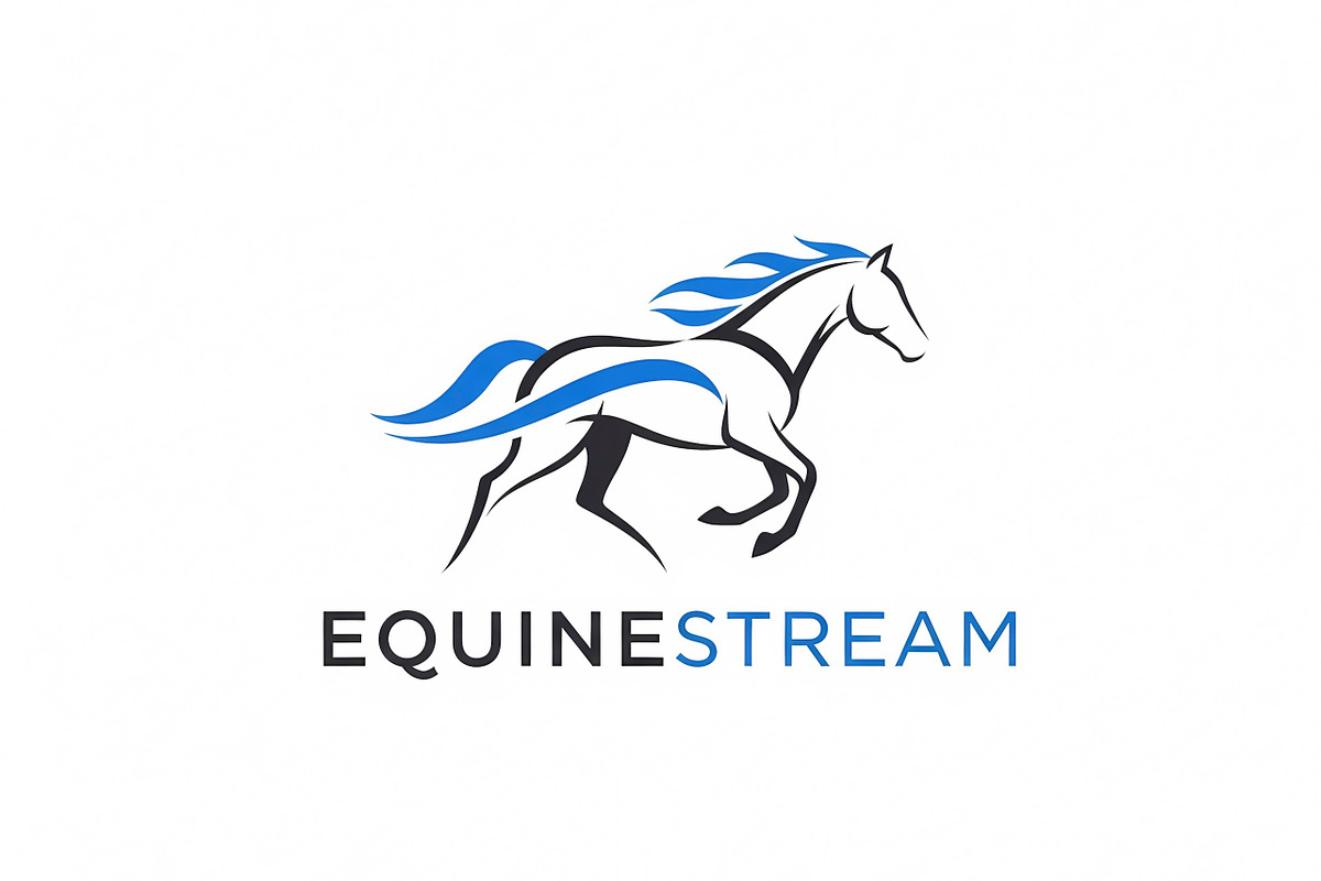 Equine Stream Logo, a Branding & Logo Template by Logocreative (Photo 1 of 2)