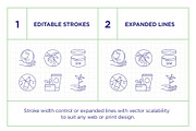 Sustainable Packaging Line Icon Set, an Outline Icon by iStar Design (Thumbnail 4 of 7)