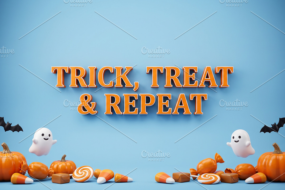 3D Cute Halloween Background, a Holiday Photo by hkmonir (Photo 11 of 11)