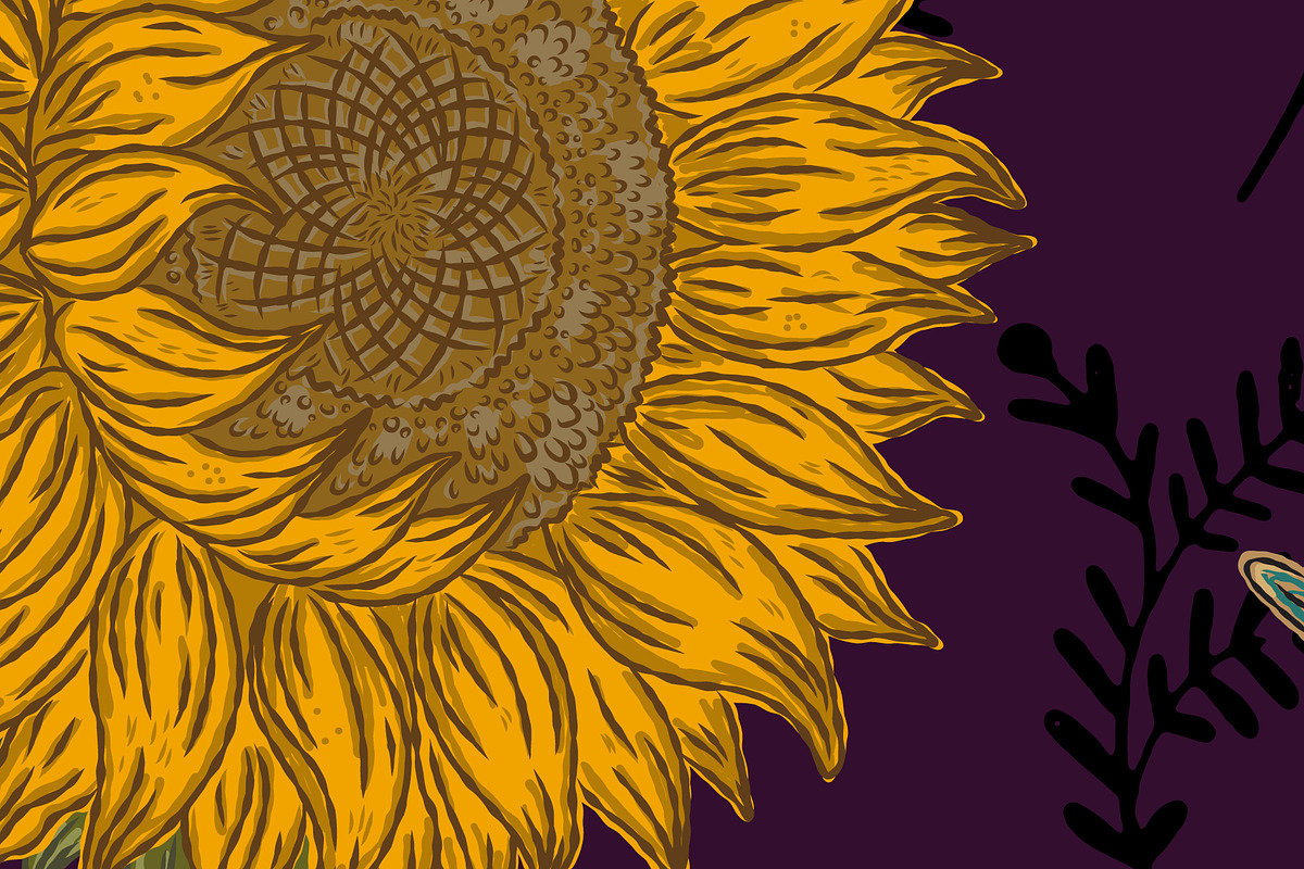 Gothic Autumn Harvest Folk Pattern, a Pattern Graphic by NayaChu (Photo 9 of 9)