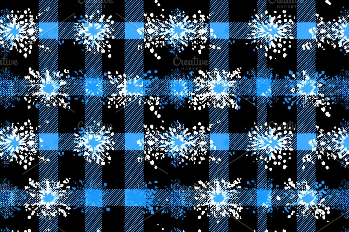 Christmas Plaid Digital Paper, a Pattern Graphic by HubbaDigitals (Photo 3 of 5)