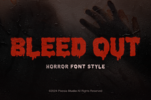 Bleed Out - Dripping Display Font