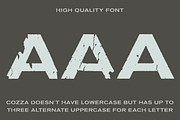 Cozza Letraset – now 9$, a Blackletter Font by Blazej Ostoja Lniski (Thumbnail 3 of 7)