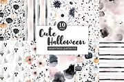 Cute Halloween Papers, a Pattern Graphic by GlamArtZhanna (Thumbnail 1 of 4)