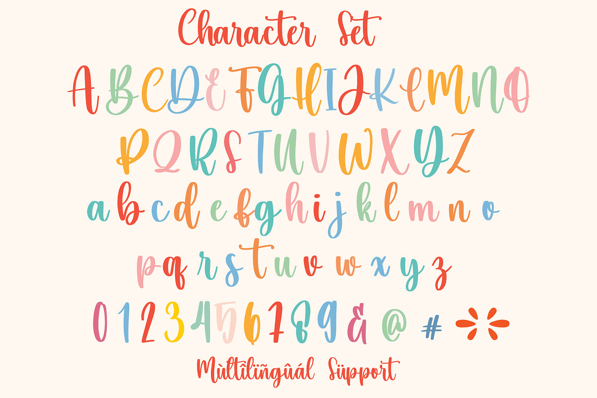 Rainbow - Script Handwritten Font