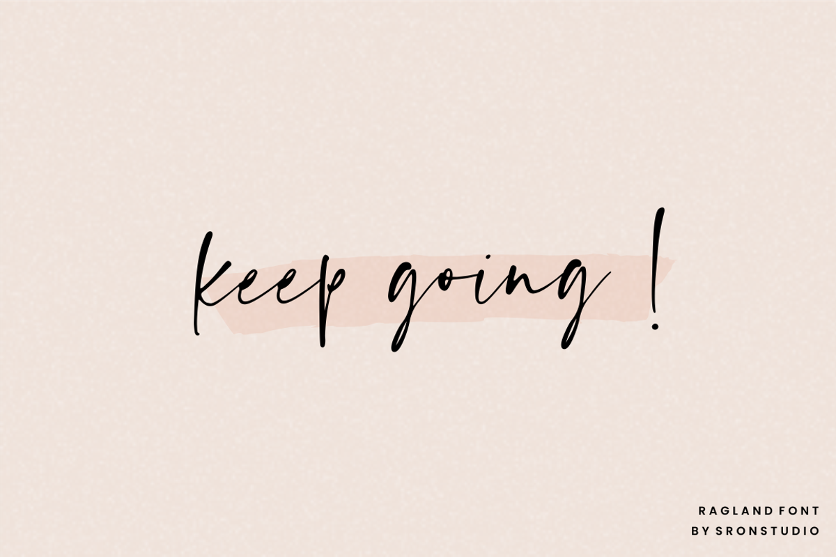 Ragland - Handwritten Font, a Script Font by Sronstudio (Photo 7 of 15)
