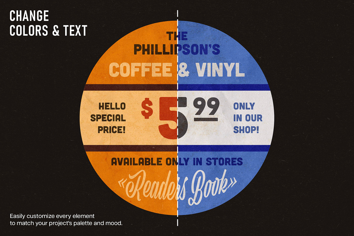 Vintage Price Stickers & Retail Tags, an Object Graphic by pixelbuddha.net (Photo 3 of 6)