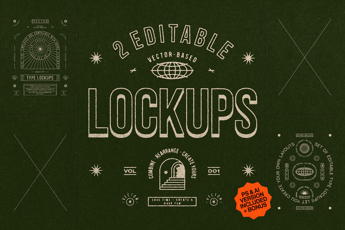 2 Editable Type Lockups - Sample 02, a Work Illustration by aples (Photo 1 of 5)