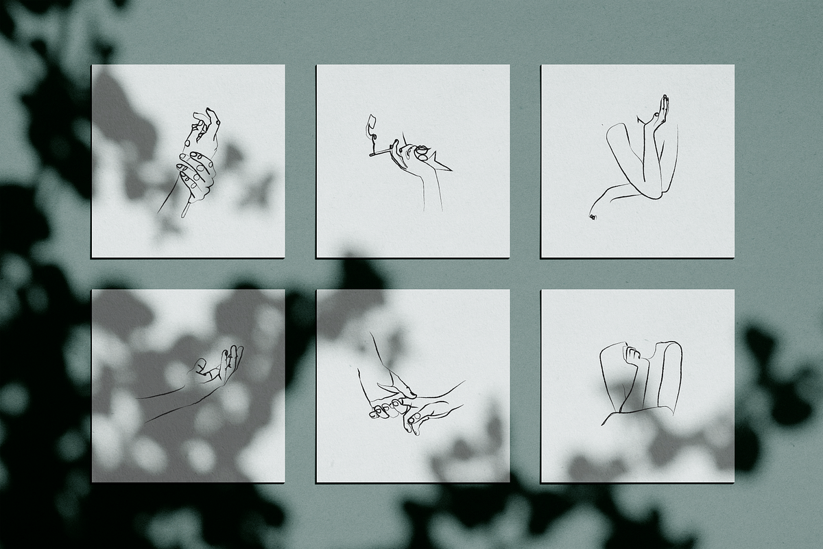 Hands Line Drawings, a Person Illustration by Delightful Design (Photo 4 of 7)