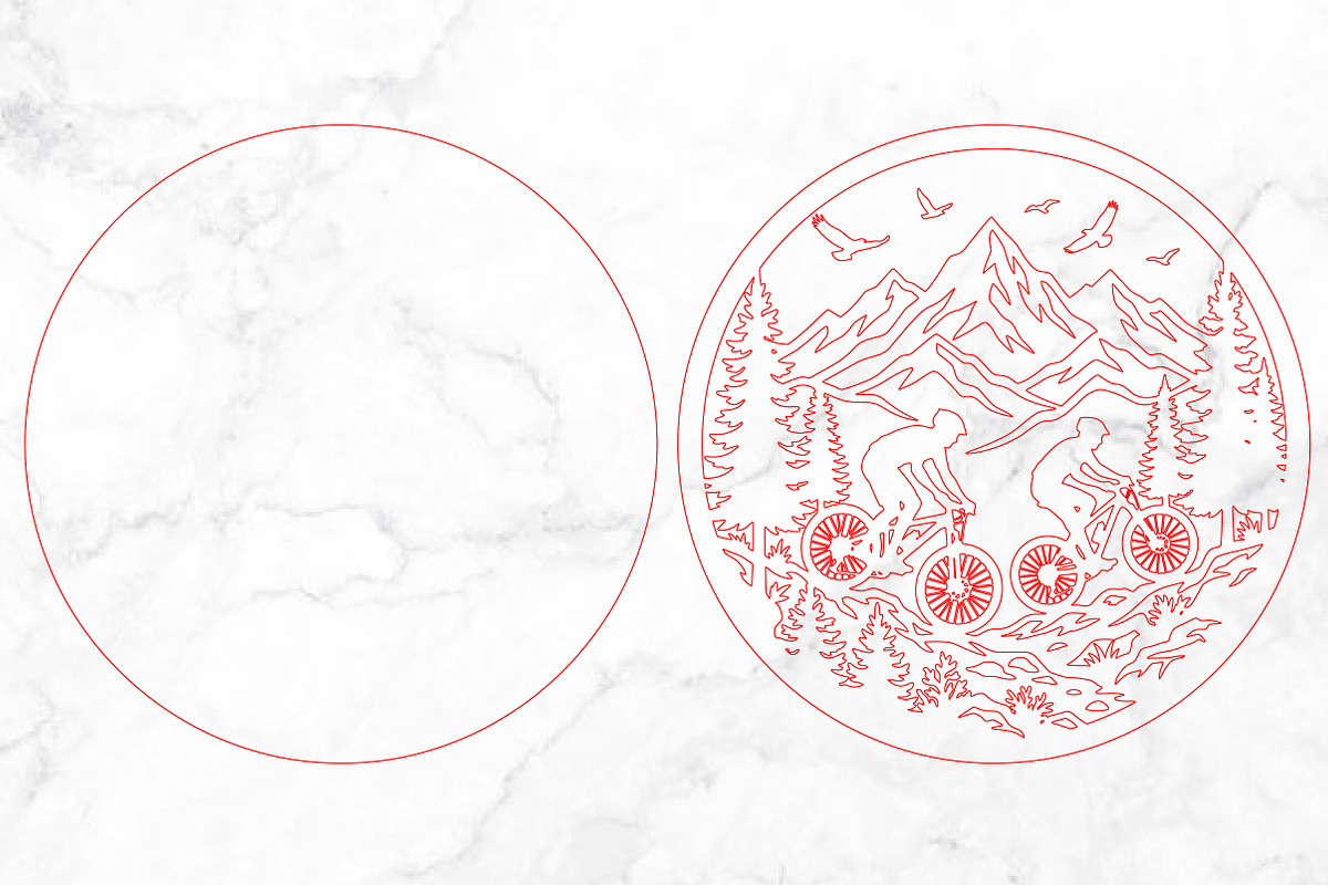 Mountain Biking Laser Cut SVG, an Object Graphic by Rose Art (Photo 3 of 3)