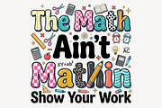 Math Teacher PNG, Back to School Png, an Object Illustration by Sublimation Artist (Thumbnail 1 of 9)