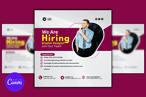 Hiring Announcement Canva Template