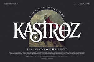 Kastroz – Luxury Vintage Serif Font, a Serif Font by figuree studio