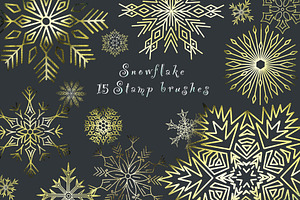 Snowflake Stamp Brushes