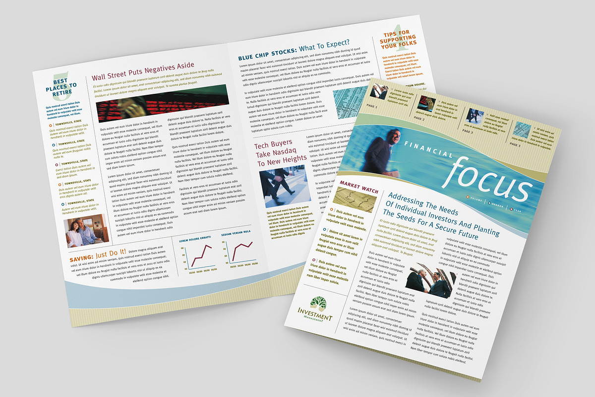 Financial Newsletter Template
