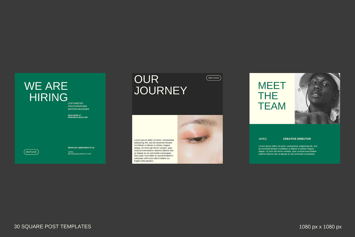 Instagram post and story template, a Templates & Theme by hk__dsgn (Photo 6 of 14)