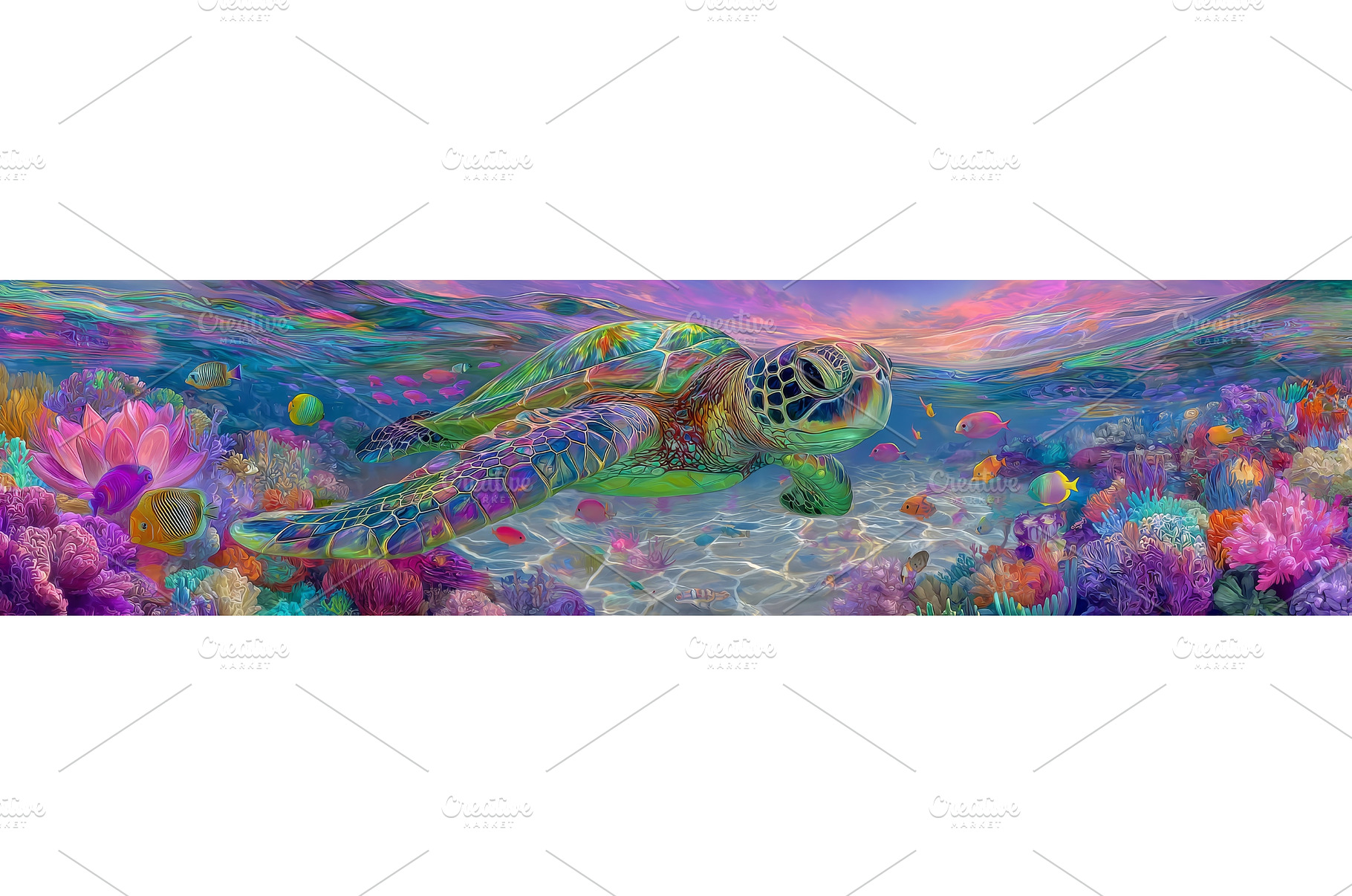 A thriving coral reef abounds with, a Nature Photo by ZinetroN
