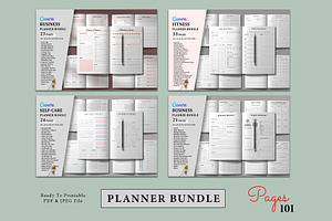 Ultimate Planner Bundle Pack, a Stationery Template by Design Zone