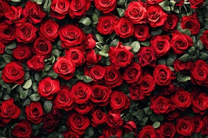 Roses arranged in a seamless pattern, a Photo by Pavel_design