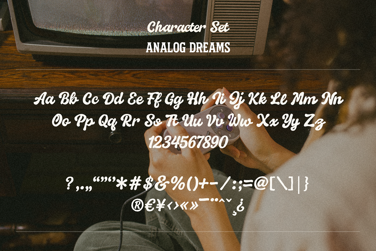 Analog Dreams – Retro Script, a Script Font by Creacy Studio (Photo 8 of 8)