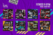 Fitness & GYM Social Media Post, a Social Media Template by itefan Studio (Thumbnail 2 of 4)