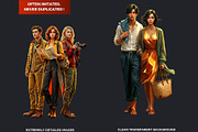 Golden Hour Travelers characters, a Decorative Illustration by ThatsDesignArt (Thumbnail 3 of 19)