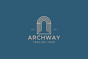 Gate Entrance Archway Luxury Logo, a Branding & Logo Template by Signatoro (Thumbnail 1 of 2)