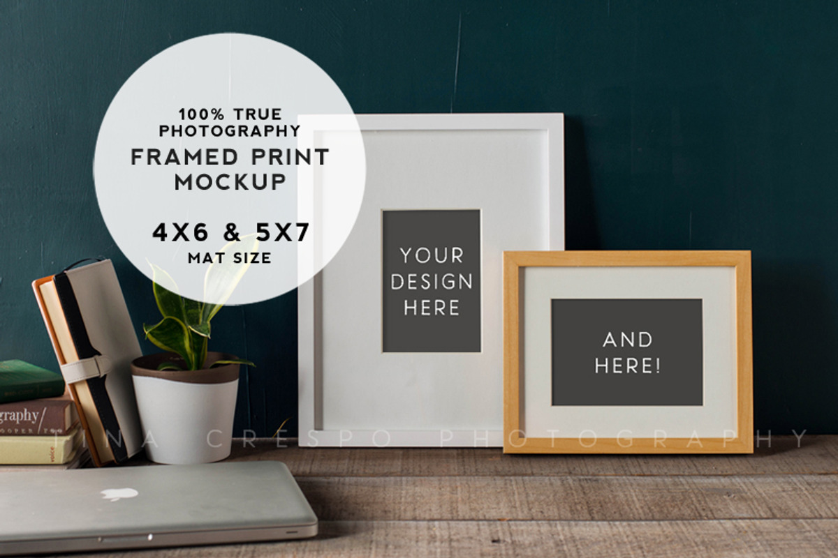 Rustic Teal Framed Prints Mockup #1, a Print Template by Tina Crespo (Photo 1 of 2)