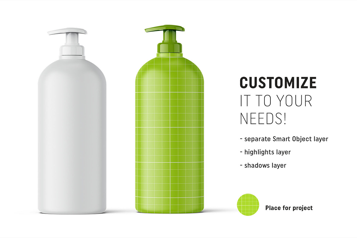 Matte pump bottle mockup, a Packaging Mockup by Smarty Mockups (Photo 2 of 5)