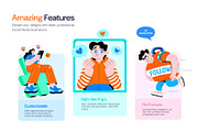 Animated Social Media Illustration, a Finance Illustration by Creative Stall (Thumbnail 2 of 5)