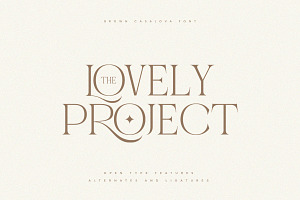 Brown Casalova Stylish Typeface