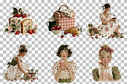 Strawberry Clipart Cottagecore Png, an Illustration by DreamCafeArt (Thumbnail 3 of 6)