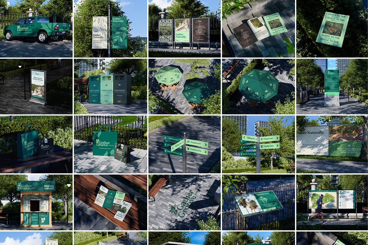 39 Urban Park Advertising Mockups, an Advertising Mockup by Vitora Mockup (Photo 2 of 12)