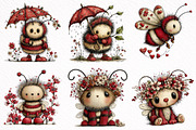 Whimsical Spring Bee Clipart PNG, an Illustration by DreamArtGraphic (Thumbnail 7 of 8)
